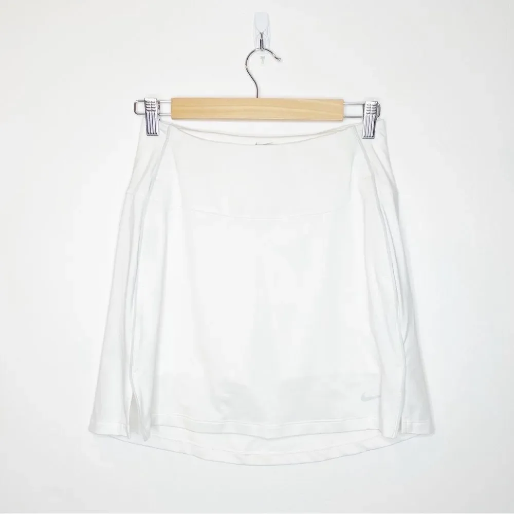 Nike Dri-FIT UV Victory 17” Golf Skirt White A-Line Tennis PGA Tour Women's XS